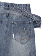 CINCH BACK CURVED DENIM PANTS(CV2GFFD110A)