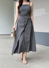Shua Twist Wrap Bustier Long One Piece