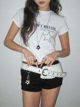  [STAR] Loppy necklace (Navy) 