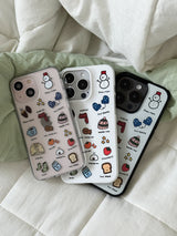 winter doodle case (epoxy)