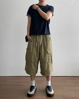 Turnback Cropped Roll-up Short Sleeve T
