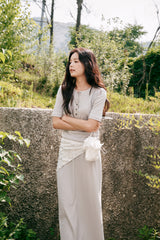 Jersey botton round (Blue grey)