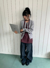 Amity Washing Denim Wide Pants