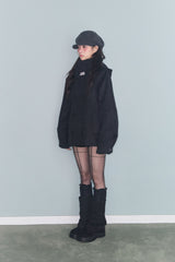 SIDE BUTTON HAT GREY