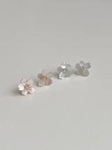 Mother-of-pearl cherry blossom earrings