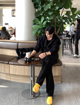 [Set-up]Risquare Two-Way Oversized Fit Hooded Zip-Up Knitwear 