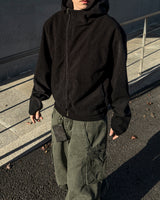 Bio unbalanced corduroy warmer jacket