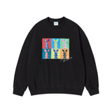 25SS エイリアンラビットポパートスウェットシャツ ブラック