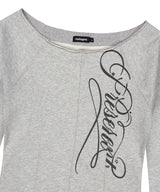 カットアウト プレゼント オフショルダーTシャツ