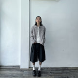 ボクシー チェック クロップド シャツ