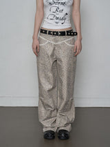 PYTHON LACE PANTS