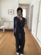Dix Banding String Knit Pants (2c)