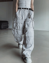Post multi pocket cargo pants