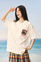 ベルクロドッグエンブロイダリーTシャツ