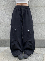 Latter Cargo String Wide Pants
