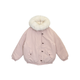 WINTER FUR HOODED PUFFER JACKET