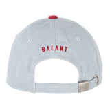 Denim Embroidery Ball Cap - Red