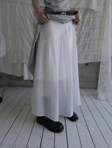 Sella Shirred Flare Long Skirt