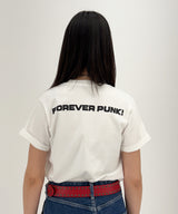  PUNK DEVIL HEART T-SHIRT - [WHITE]