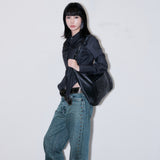 Inner leopard artwork bag [Black]