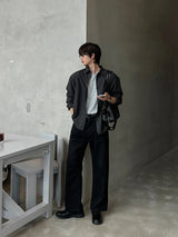 LMN Mer Oversized Fit Check Shirt (2 colors)