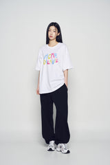 25SS アニメートフォントショートスリーブTシャツ ホワイト