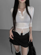 shirring formal skirts(2 color)