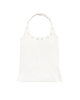 Terre Eyelet Halter Sleeveless