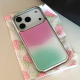 [Epoxy] blush(pink) silver bumper case