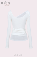 Thai wrap strap long-sleeve T-shirt
