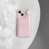 [MADE] pink wings pastel dots case