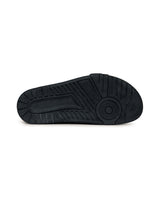 DirtyCoins Letter Monogram Arizona Slides Black
