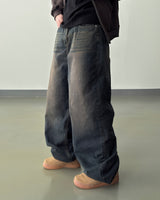 Fadel classic washing wide denim