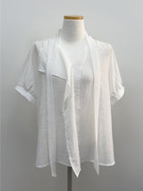 Pomelo Tie Short Sleeve Blouse