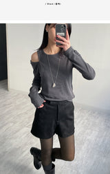 Suede Brushed Shorts
