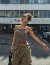 Move Leopard Crop Sleeveless