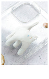 odd-eye cat jelly hard phone case