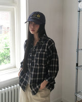 Telling Oversized Pocket Check Shirt