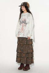  Roman Rib Heavy Industry Distressed Washed Long Sleeve T-shirt