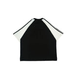 PEANUT STAIN - オールド マネー 88 デュオ サイド ブラック ボクシー オーバーサイズ Tシャツ