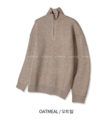  Logane Drake Cash-Like Half Zip-Up Knit