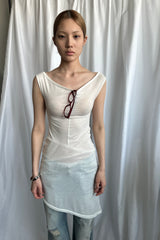 LOOSE NECK LAYER OPS [Ivory]