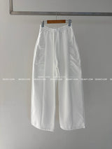 Side shirring napping jogger & wide pants