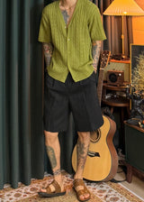 Half-Banded Two-Tuck Wide Shorts 4COLOR