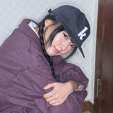 k-logo applique cap black