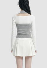 Lea Halter Layered Slim Top