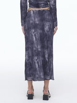Denim Mesh Long SK(BK)
