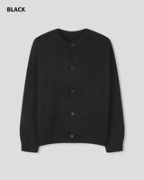 (UNISEX) ウールミックス ヘビー ブラッシュ ニット カーディガン
