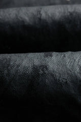 Waxed Black Studded Jeans