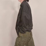 double check deconstructed shirt_brown